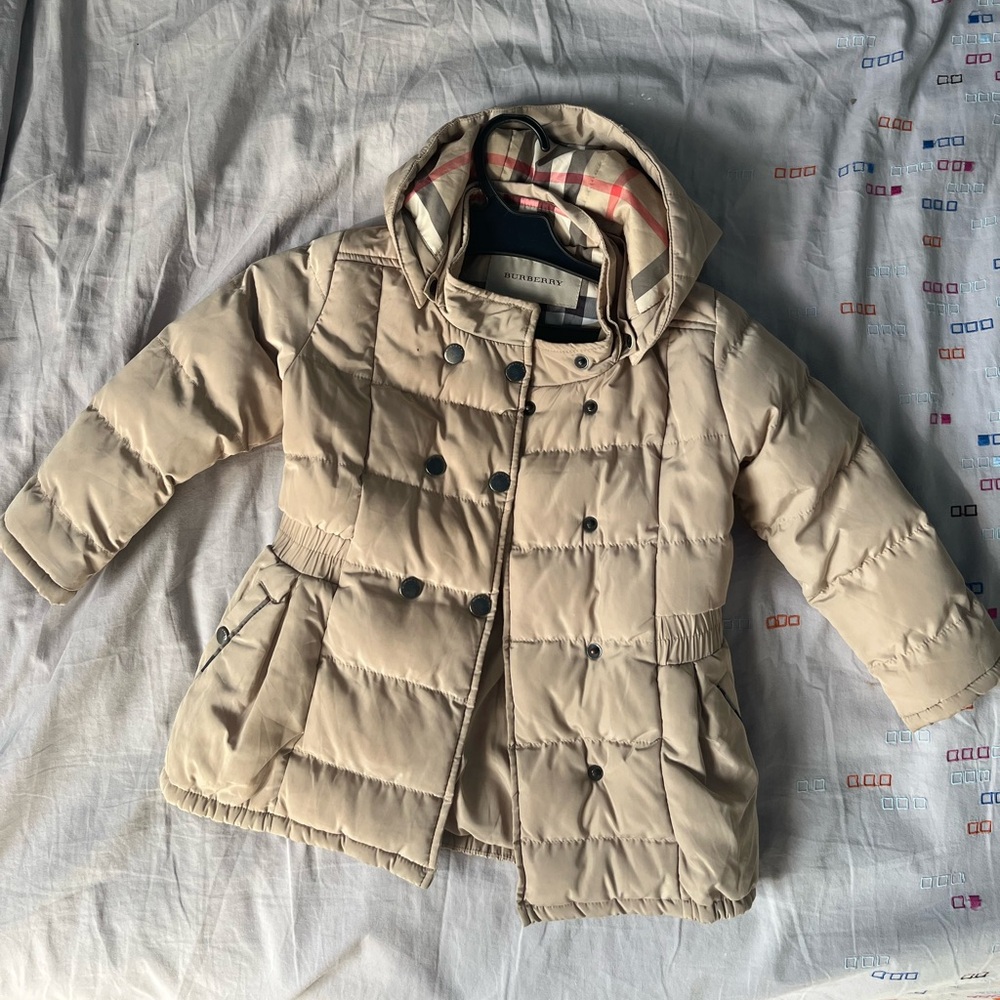 Burberry Kids Tan Puffer Jacket